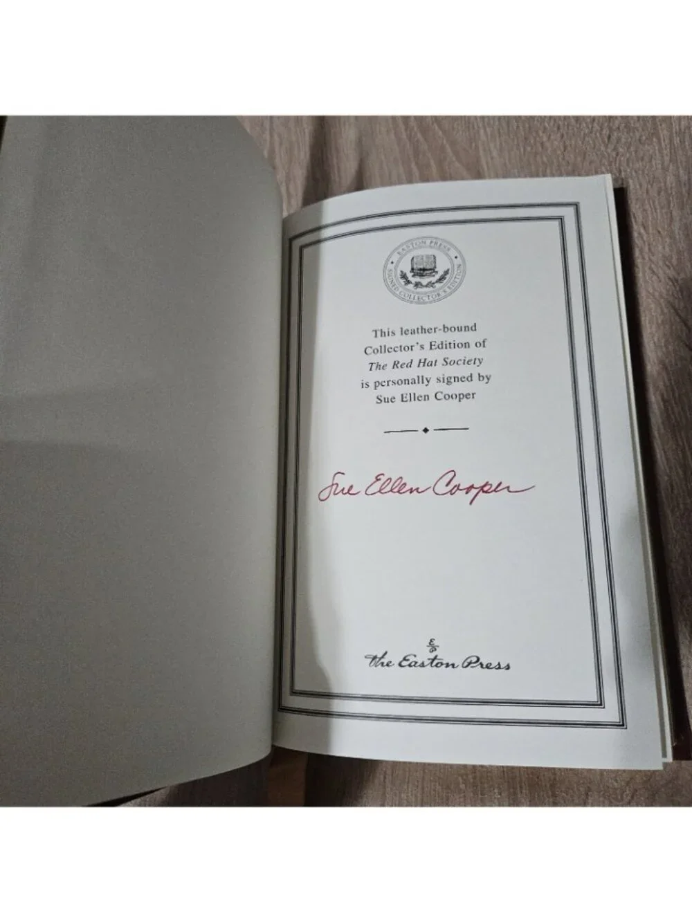 The Red Hat Society: Fun and Friendship After Fifty by Sue Ellen Cooper Signed